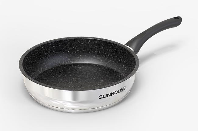 Chảo chống dính 5 đáy 24cm Sunhouse IN24M4