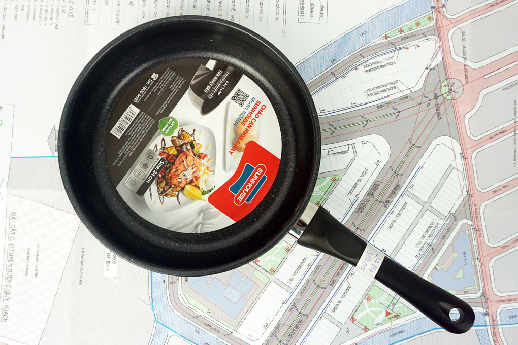 Chảo chống dính 5 đáy 20cm Sunhouse IN20M4