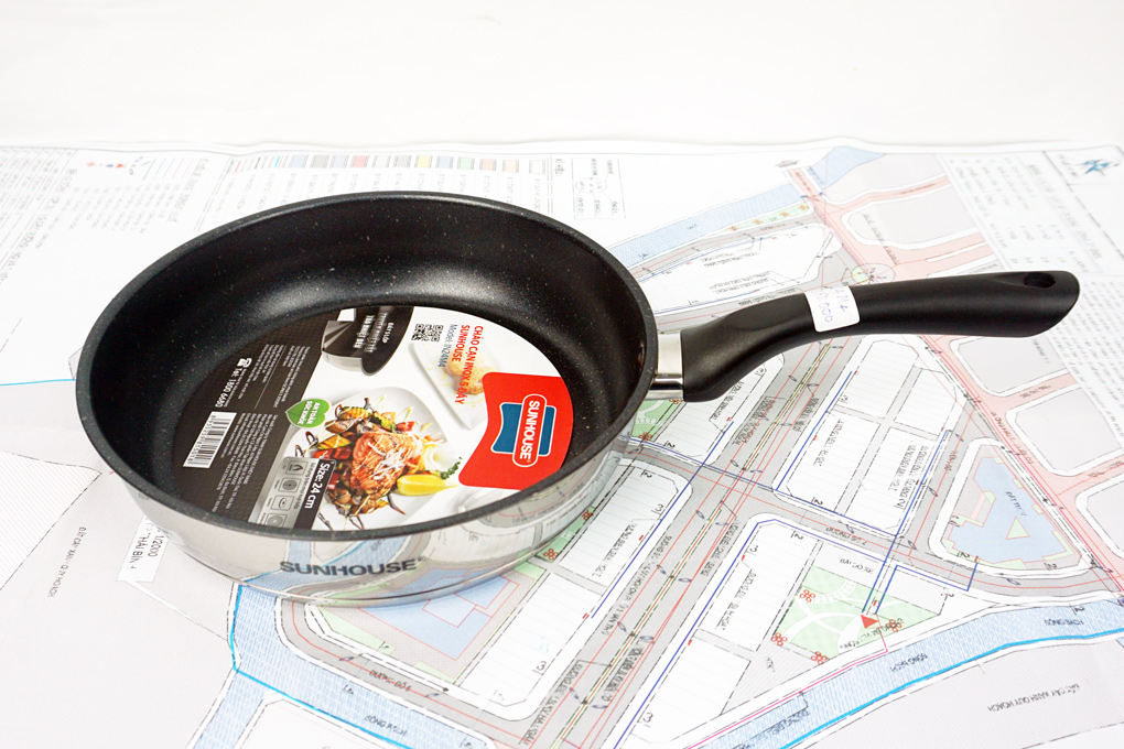 Chảo chống dính 5 đáy 26cm Sunhouse IN26M4