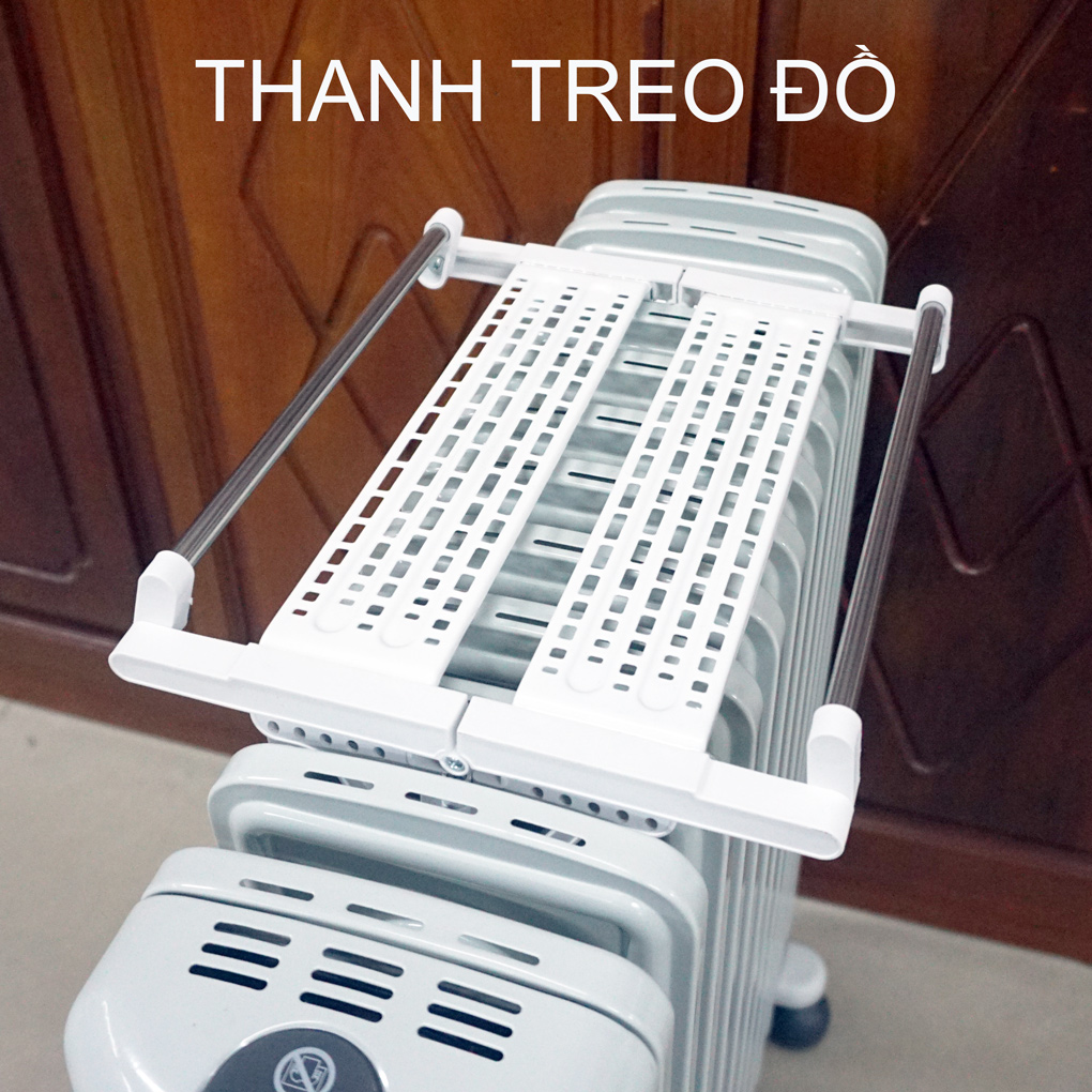 Máy sưởi dầu 12 thanh Delonghi TRRS1225C