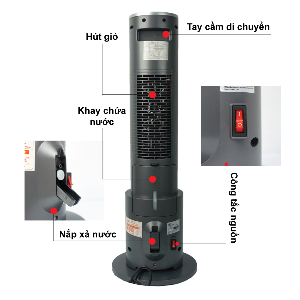 Máy sưởi gốm Unie UE-129 công suất 2200W