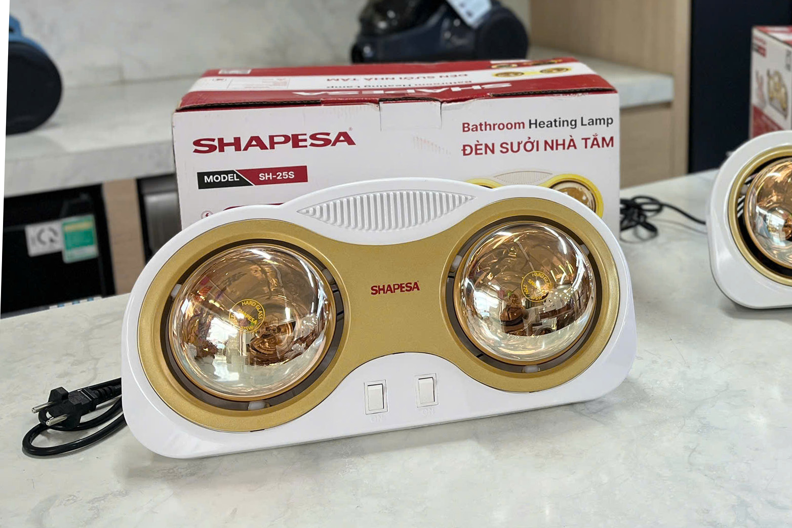 Đèn sưởi nhà tắm Shapesa 2 bóng SH-25S