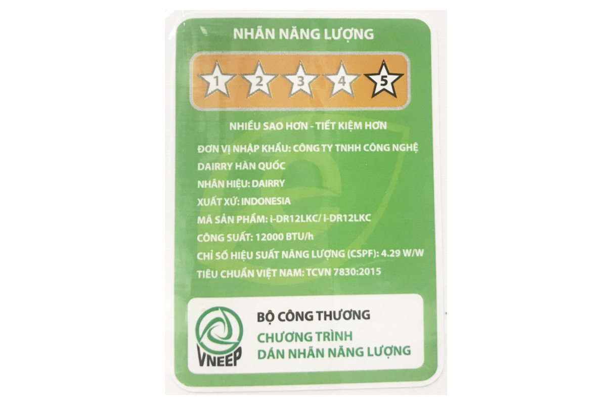 Điều hòa Dairry dòng Luxury i-DR12LKC 12000btu 1 chiều R32 inverter