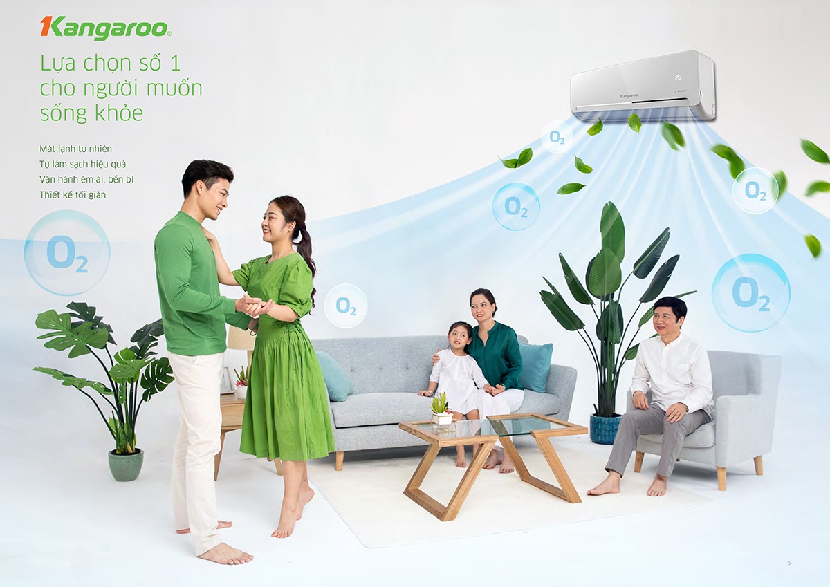 Điều hòa Kangaroo 1 chiều 12000btu KGAC12CN