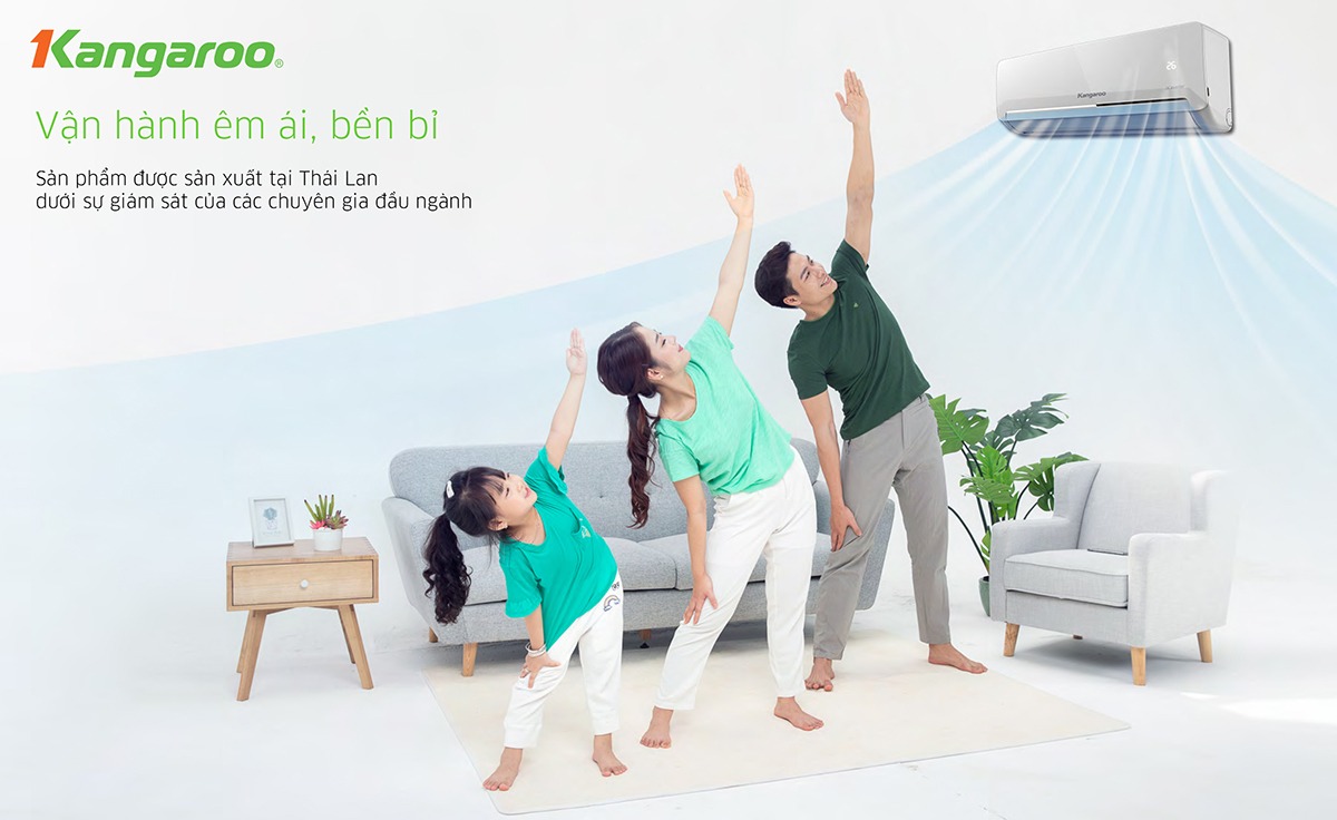 Điều hòa Kangaroo 1 chiều 12000btu KGAC12CN