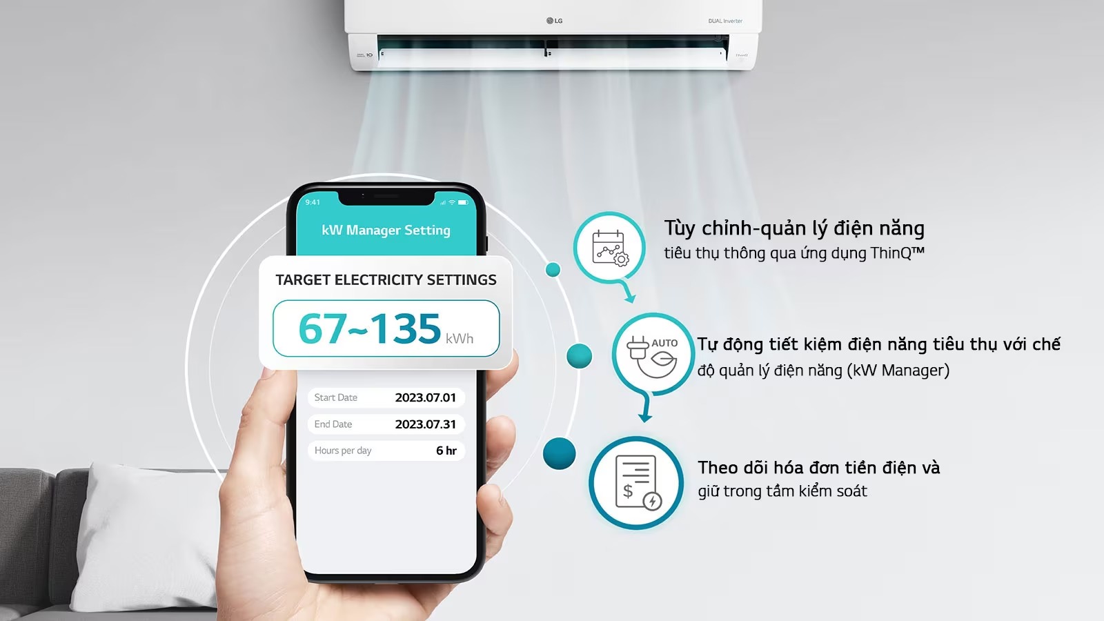 Điều hòa LG IFC12M1 12000 BTU 1 chiều inverter