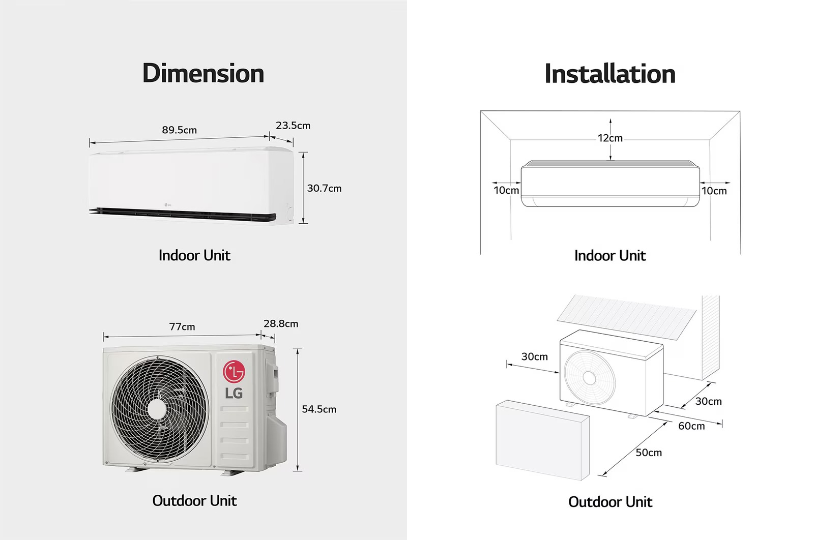 Điều Hòa LG 12000btu IDH12M1 - 2 chiều inverter