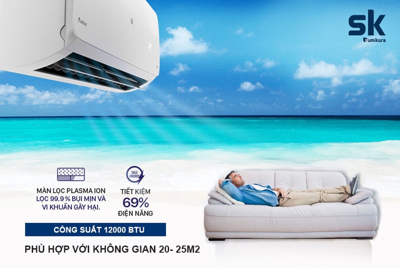 Điều hòa Sumikura 2 chiều 12000BTU APS/APO-H120 Titan