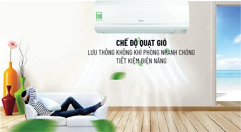 Chế độ quạt gi&oacute; Circulation thay thế quạt điện khi cần thiết