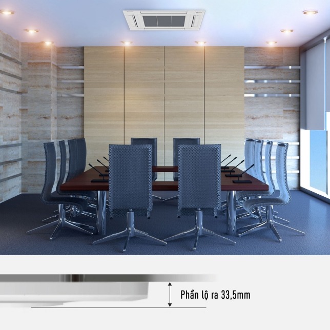 Điều hòa âm trần Cassette 4 hướng thổi Panasonic 1 chiều Inverter 20.500btu S-1821P/U-21PR1H5U3H