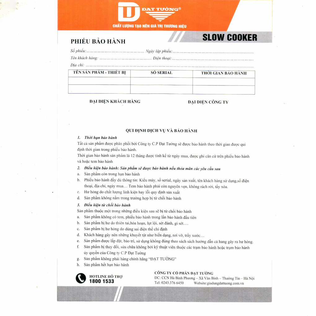 Nồi kho cá Đạt Tường GNK2.5L