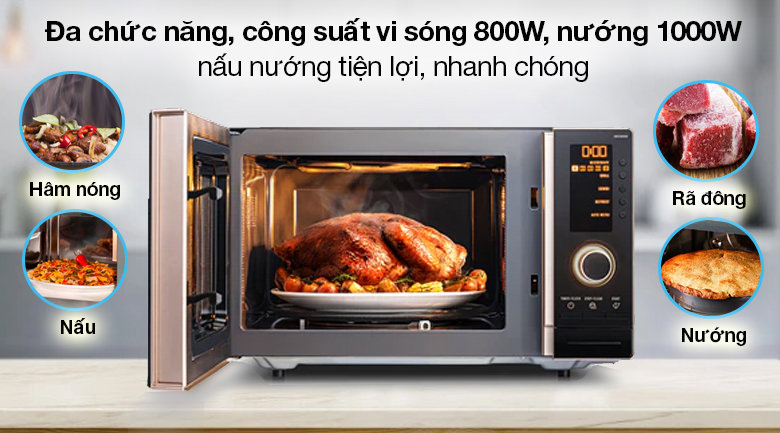 Lò vi sóng Electrolux 23 lít EMS2382GRI có nướng