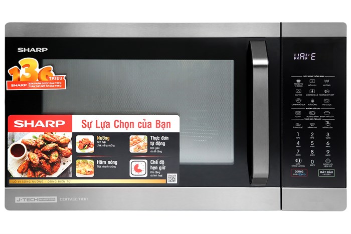 Lò vi sóng Sharp 32 lít R-C932XVN-BST, có nướng