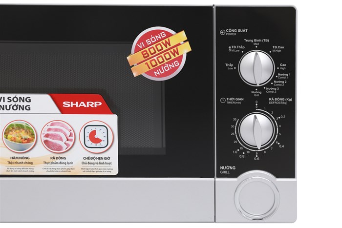 Lò vi sóng Sharp 23 lít R-G302VN-S có nướng