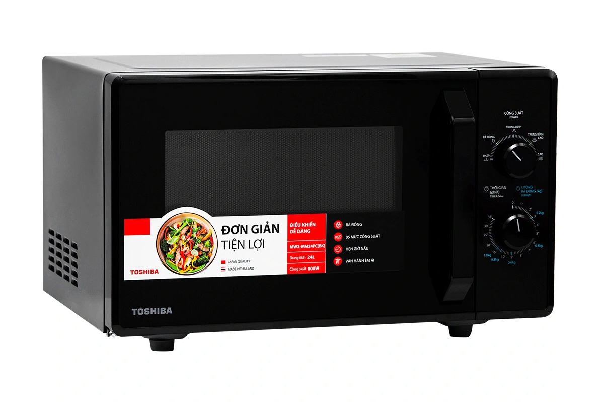 Lò vi sóng Toshiba 24 lít MW2-MM24PC(BK), không nướng