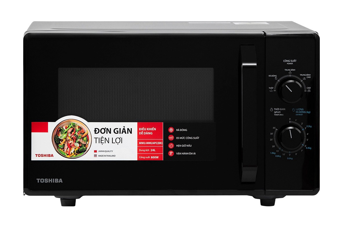 Lò vi sóng Toshiba 24 lít MW2-MM24PC(BK), không nướng