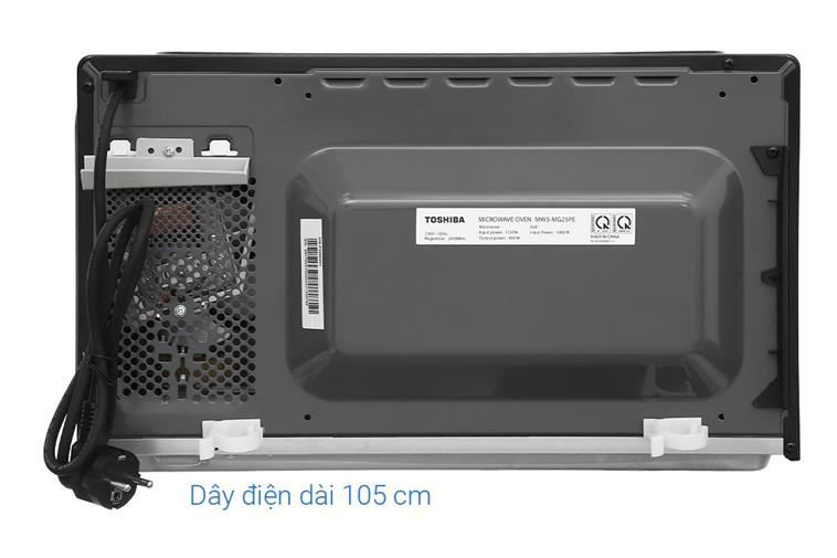 Lò vi sóng Toshiba 25 lít MW3-MG25PE(BK), có nướng