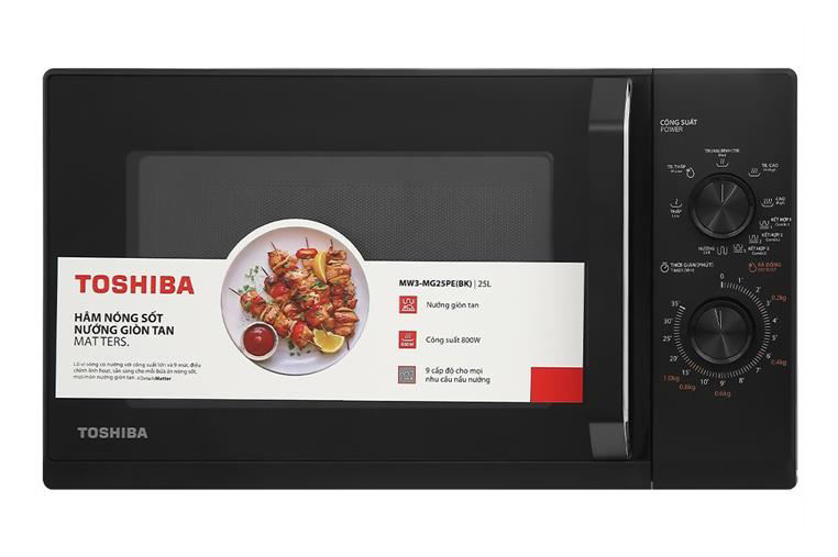 Lò vi sóng Toshiba 25 lít MW3-MG25PE(BK), có nướng