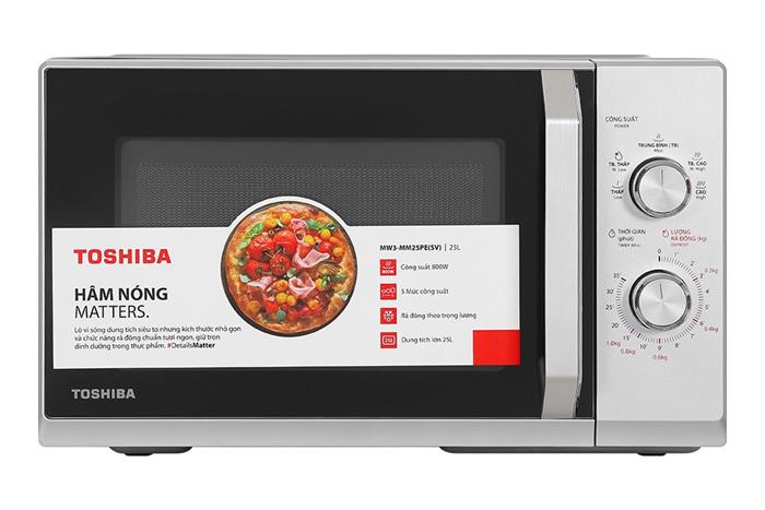 Lò vi sóng Toshiba 25 lít MW3-MM25PE(SV), không nướng
