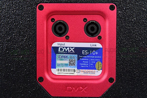 Thiết kế mặt sau Loa DMX ES 10+ - Lạc Việt Audio