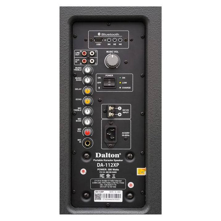 Loa kéo Karaoke Dalton 400W DA-112XP