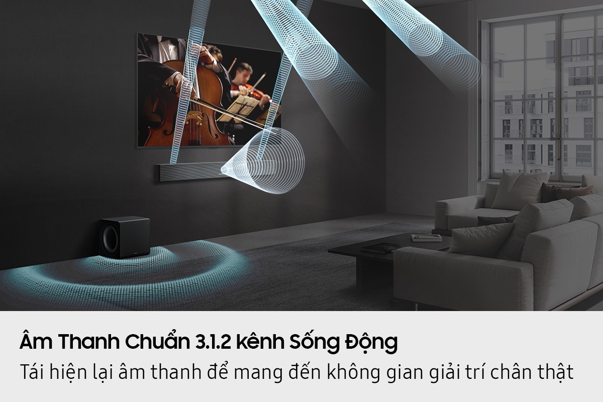 Dàn Âm Thanh Samsung 3.1.2Ch HW-Q600F, 360W