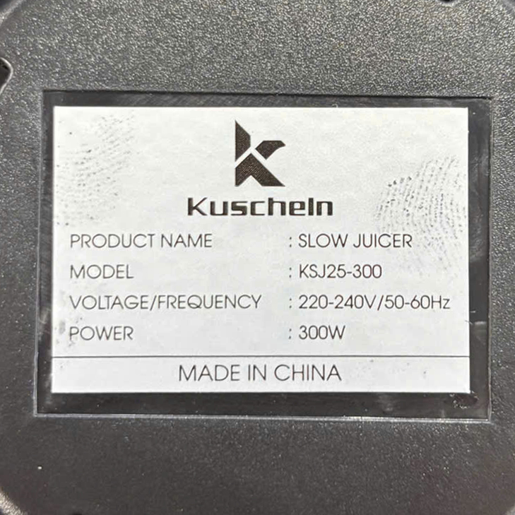 Máy ép chậm Kuscheln KSJ25-300