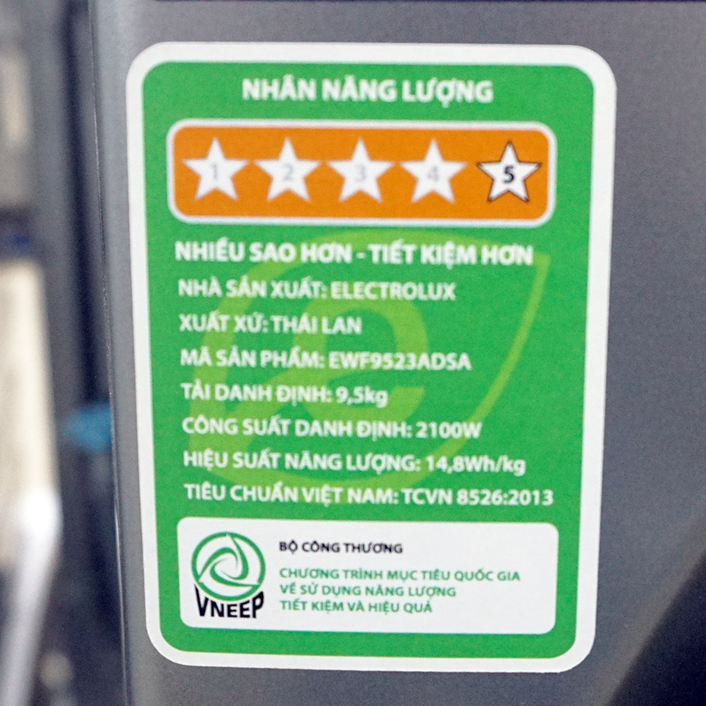 Máy giặt Electrolux 9.5kg EWF9523ADSA