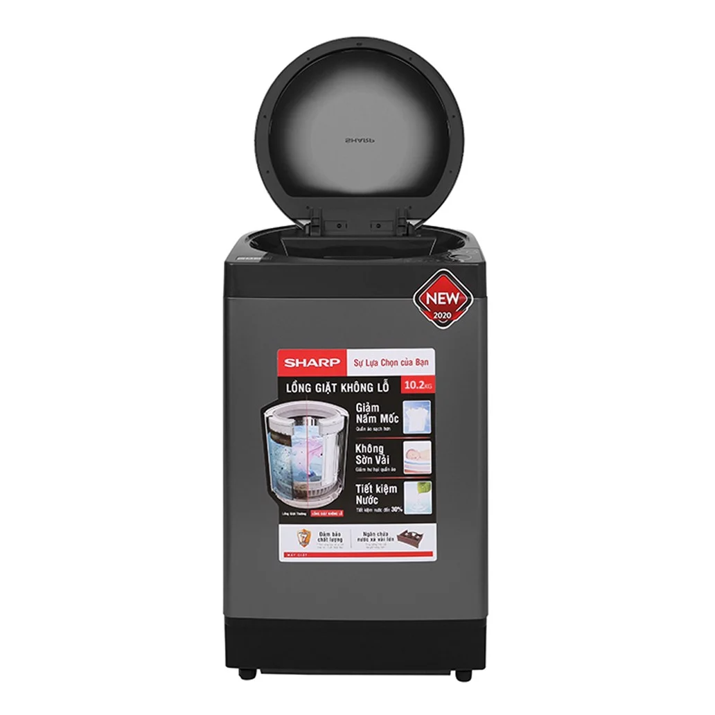 Máy giặt lồng đứng Sharp 10kg ES-W100PV-H