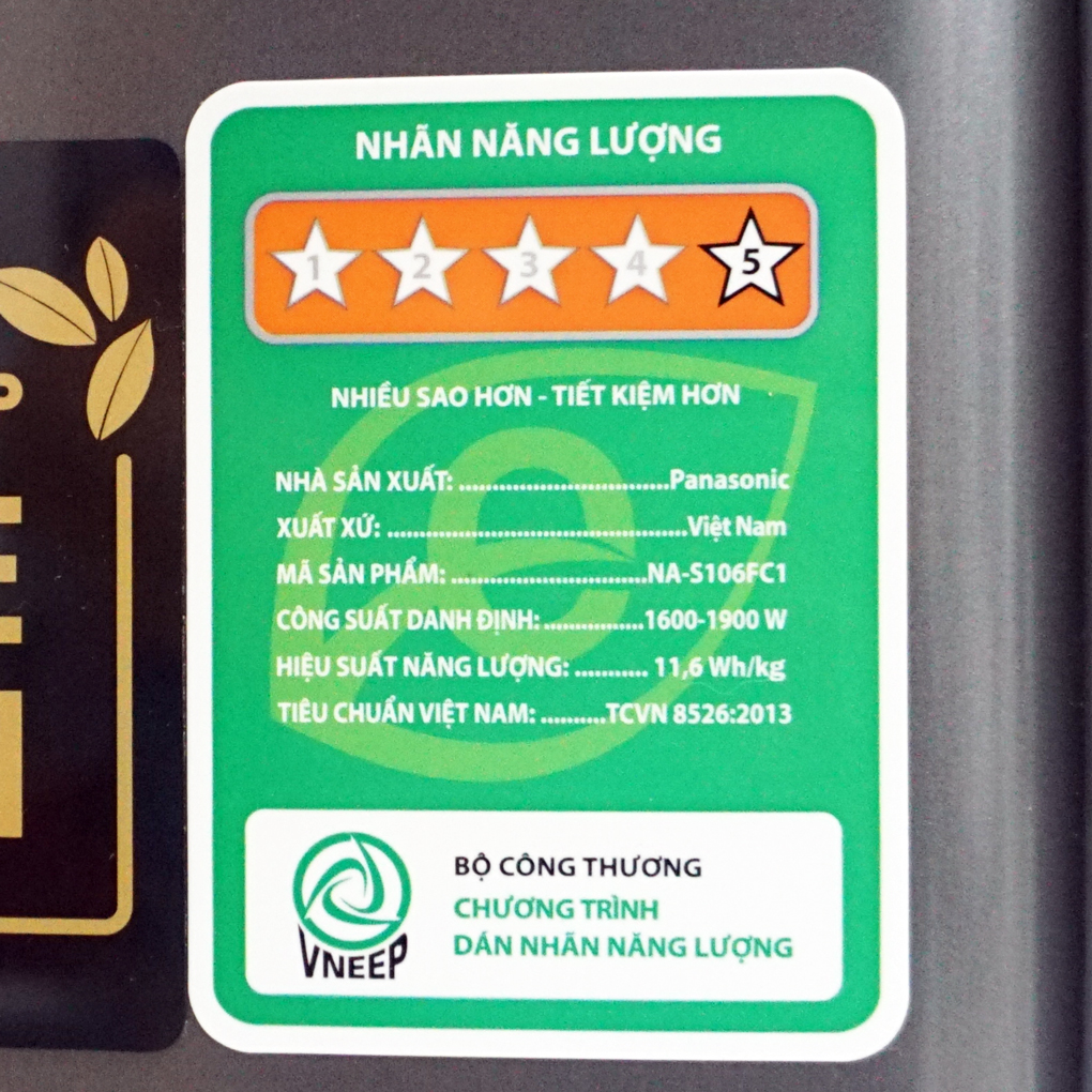 Máy giặt sấy 3Di Inverter Panasonic 10/6kg NA-S106FC1LV