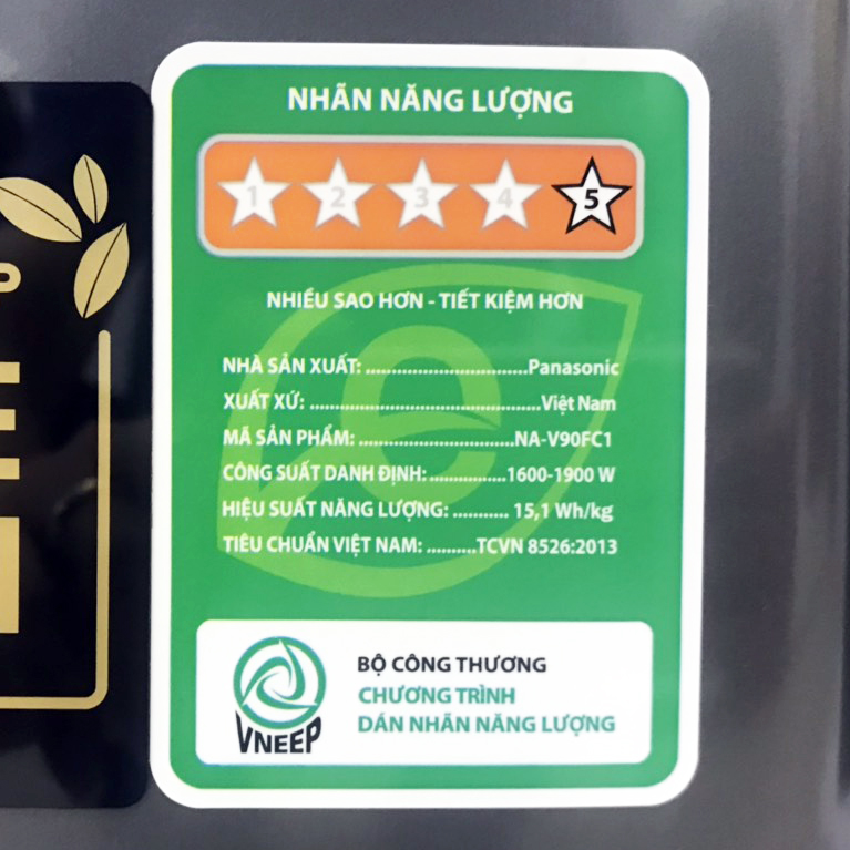 Máy giặt 3Di Inverter Panasonic 9kg NA-V90FC1LVT