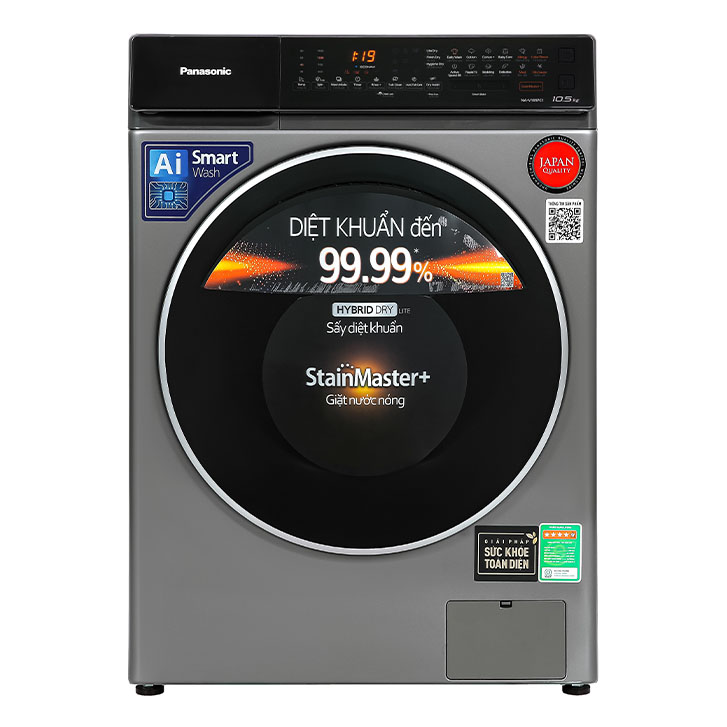 Máy giặt 3Di Inverter Panasonic 10.5kg NA-V105FC1LVT tích hợp sấy