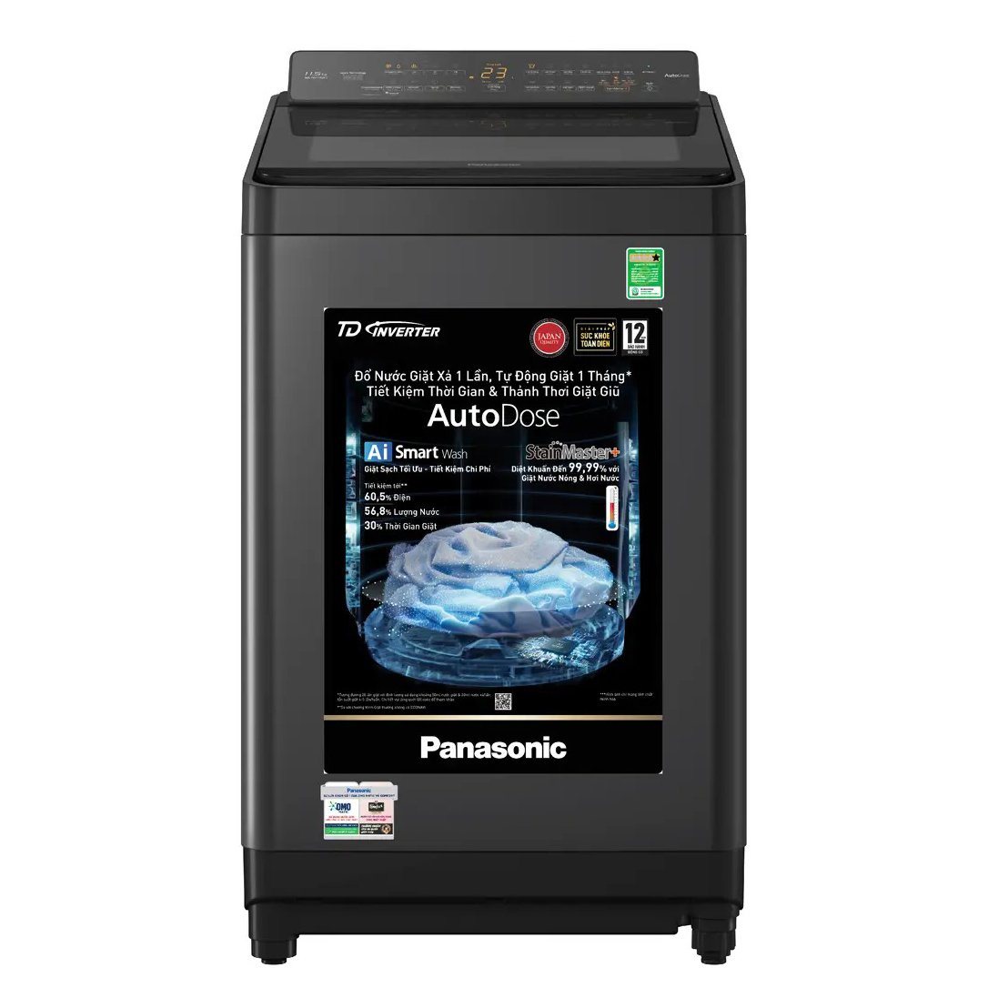 Máy giặt cửa trên Panasonic TD Inverter 11.5kg NA-FD115W3BV