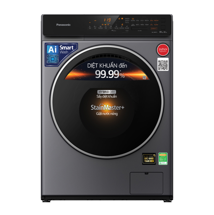 Máy giặt sấy Panasonic 9/6kg NA-S96FC1LVT