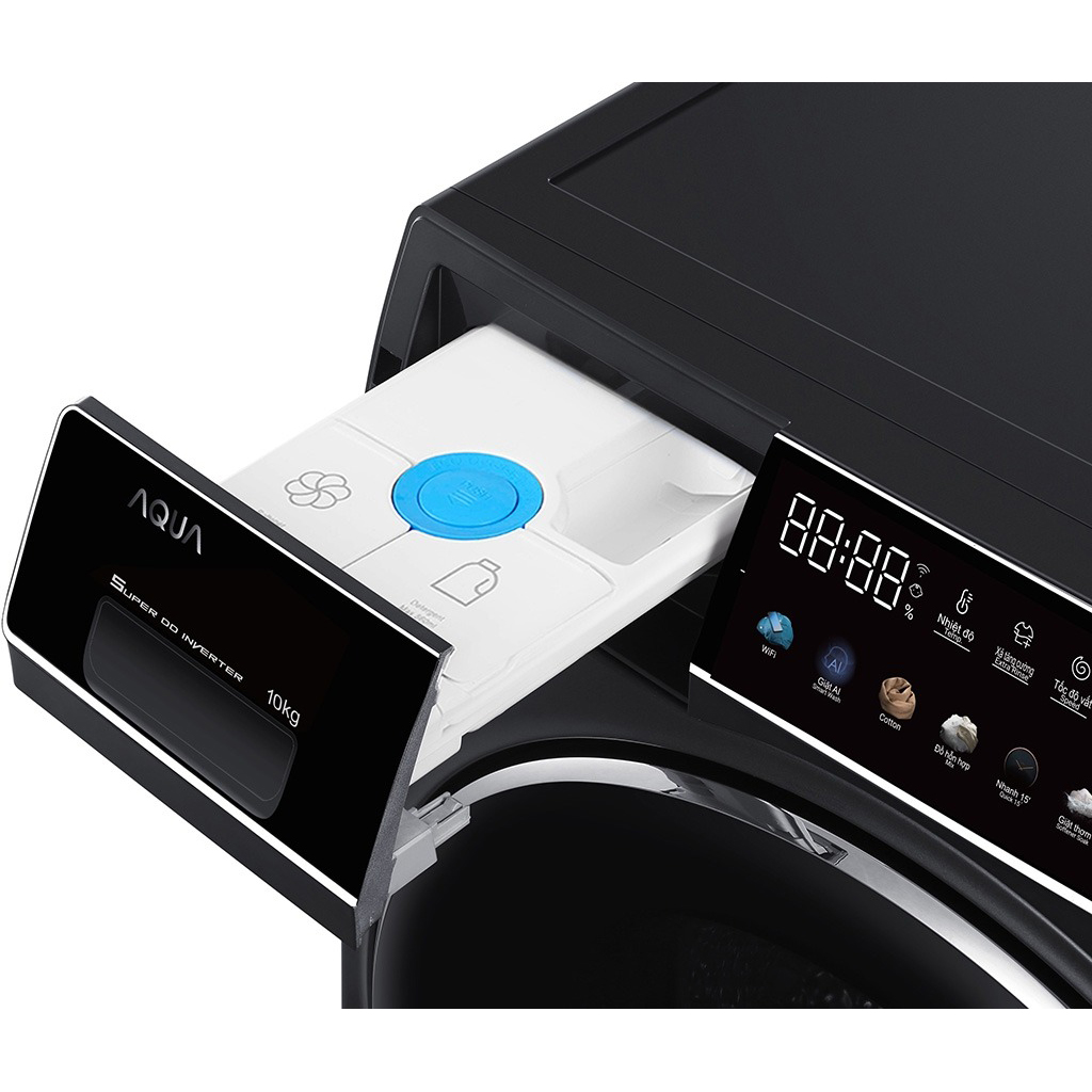 Máy giặt thông minh AI Aqua inverter 10kg AQD-DD1002G.BK