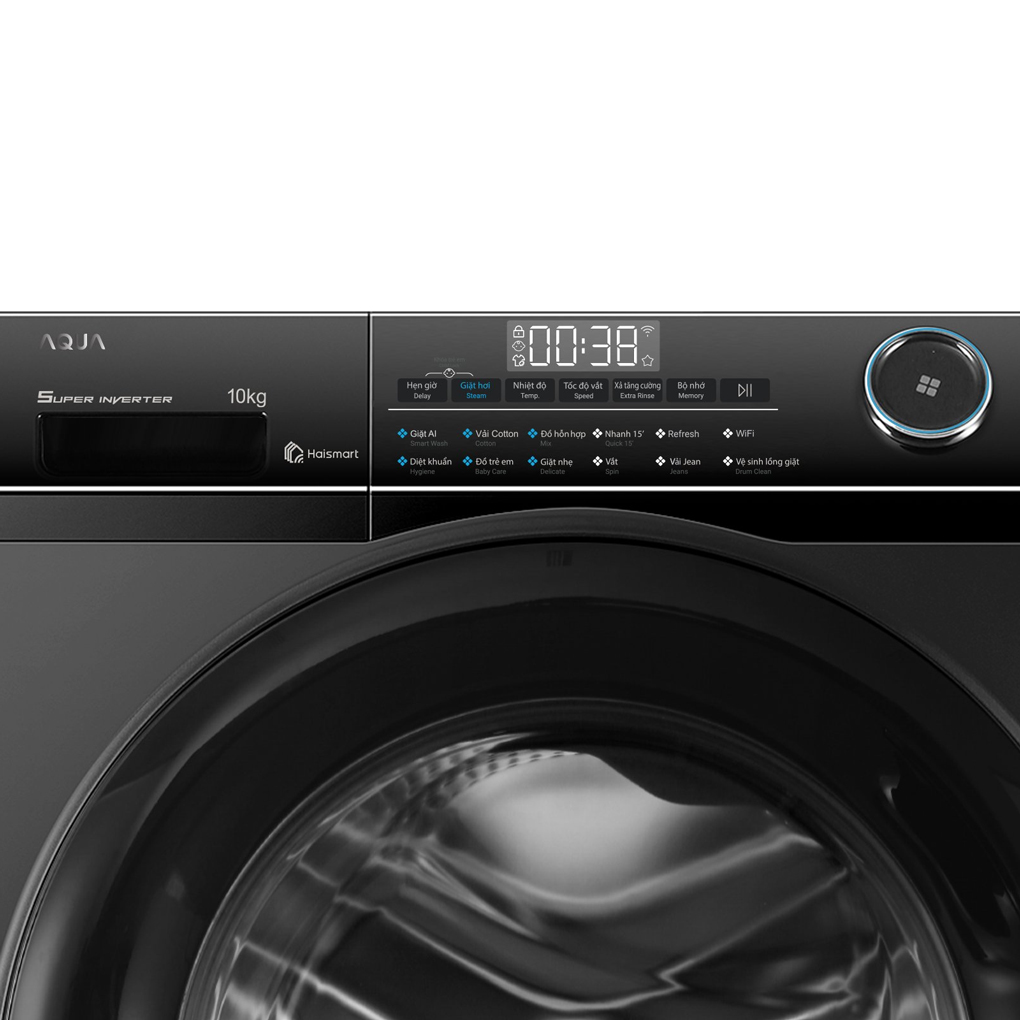 Máy giặt lồng ngang Aqua 10kg INVERTER AW10-BP4959U1K(B)