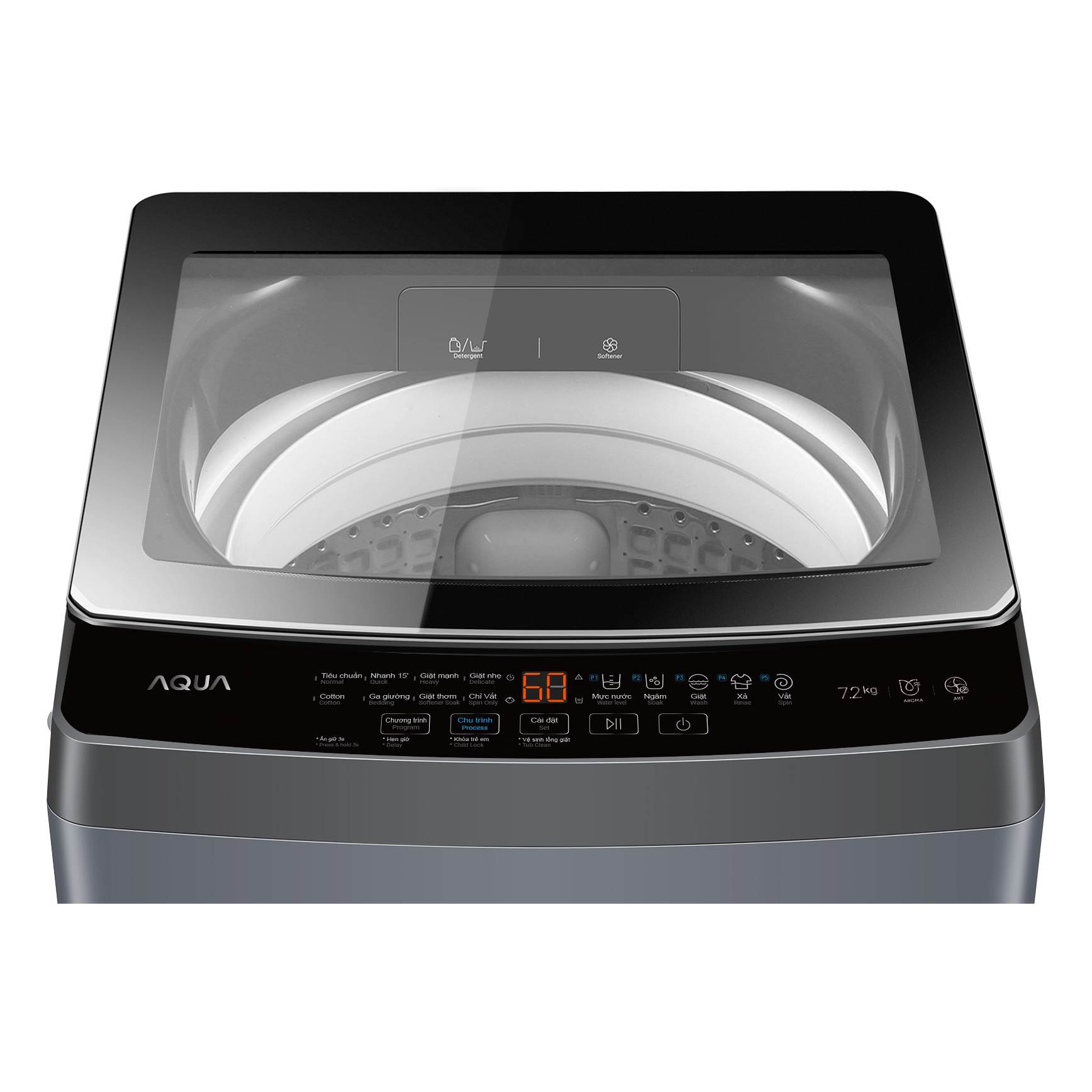 Máy giặt Aqua 7.2kg AWM72-316K(S)