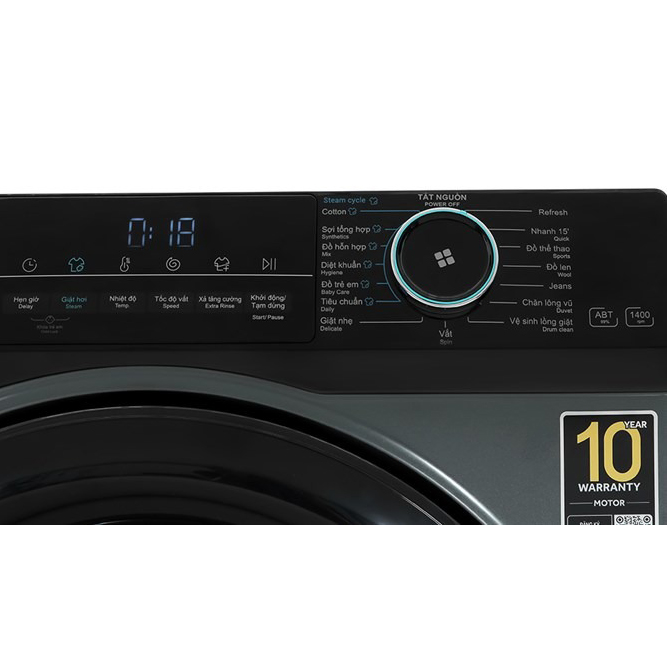 Máy giặt Aqua 9.5kg Inverter AQD-A952J.BK