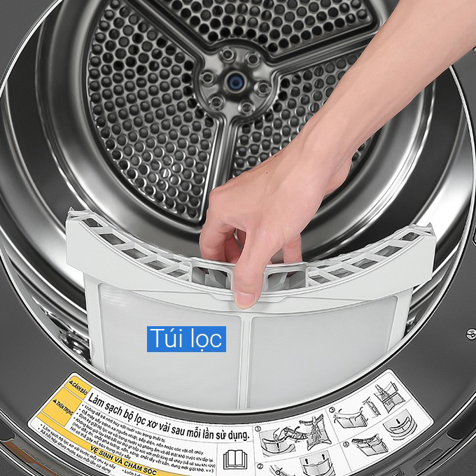 Máy sấy bơm nhiệt LG 10.5kg DVHP50P