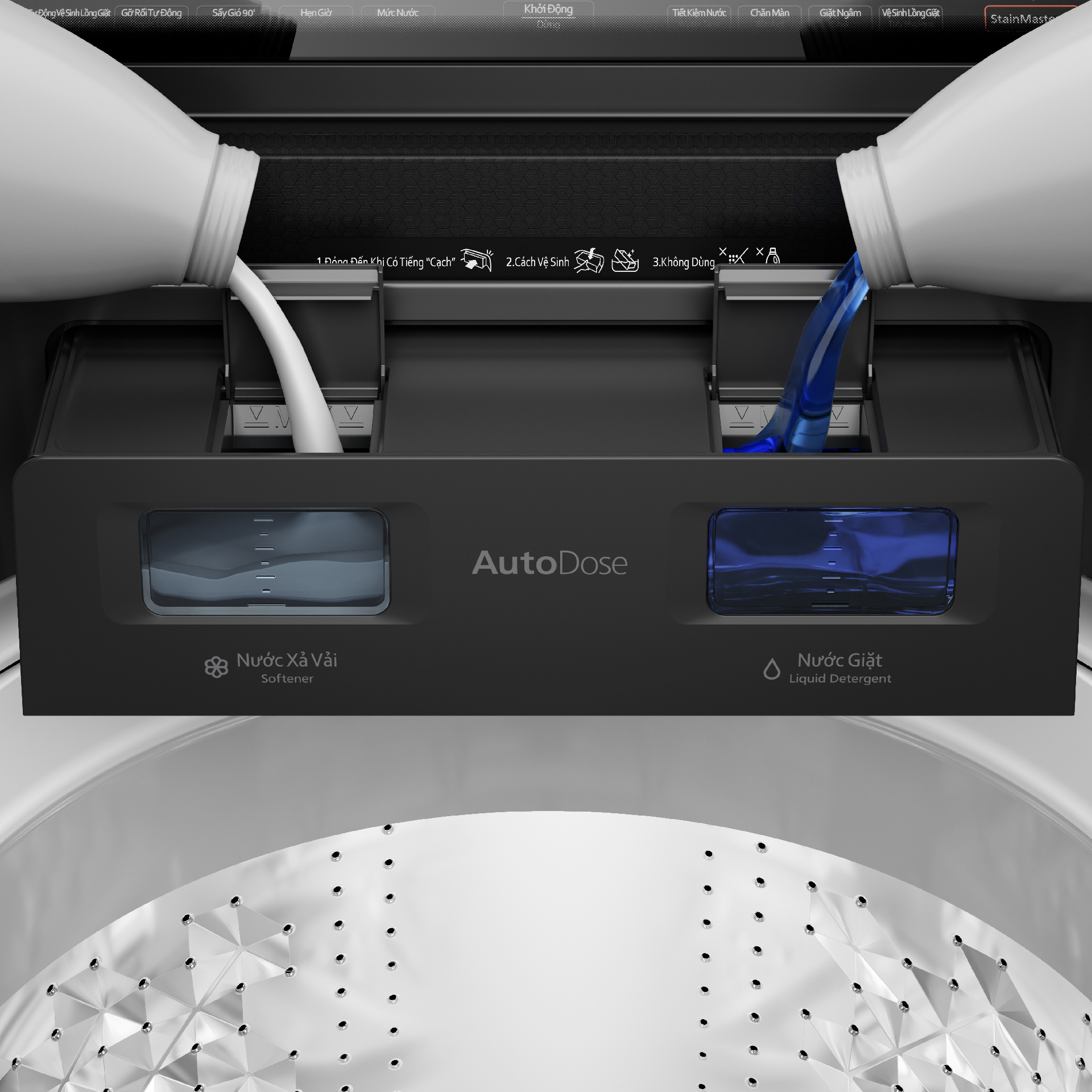 Máy giặt sấy Panasonic 11.5/2kg NA-V115FW1BV