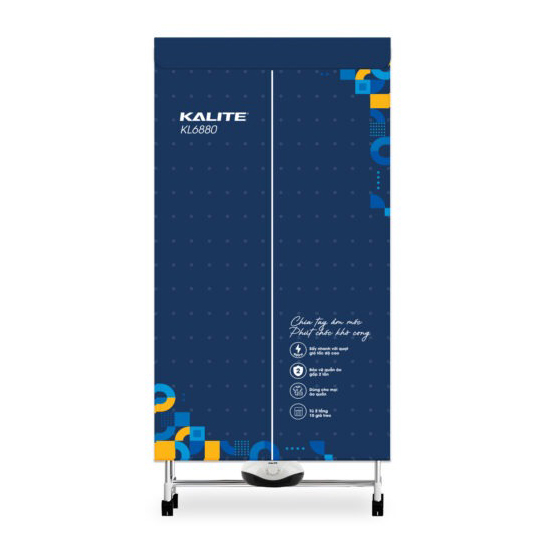 Tủ sấy quần áo Kalite 900W KL-6880, không khiển