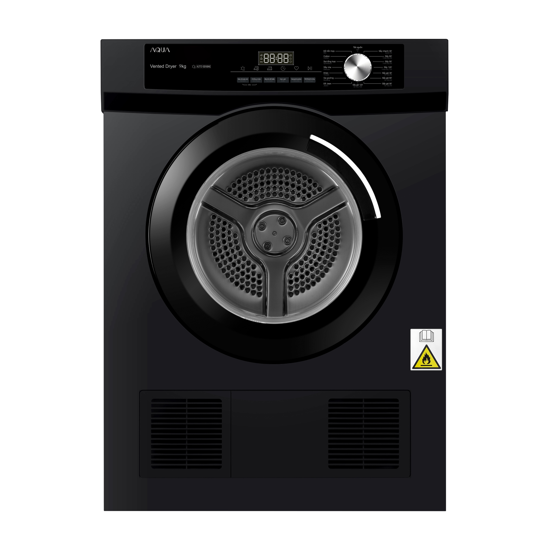 Máy sấy thông hơi Aqua 9kg AQH-V901K.PS