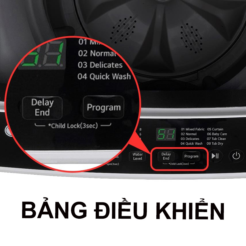 Máy giặt lồng đứng LG 9kg T2109NT1G