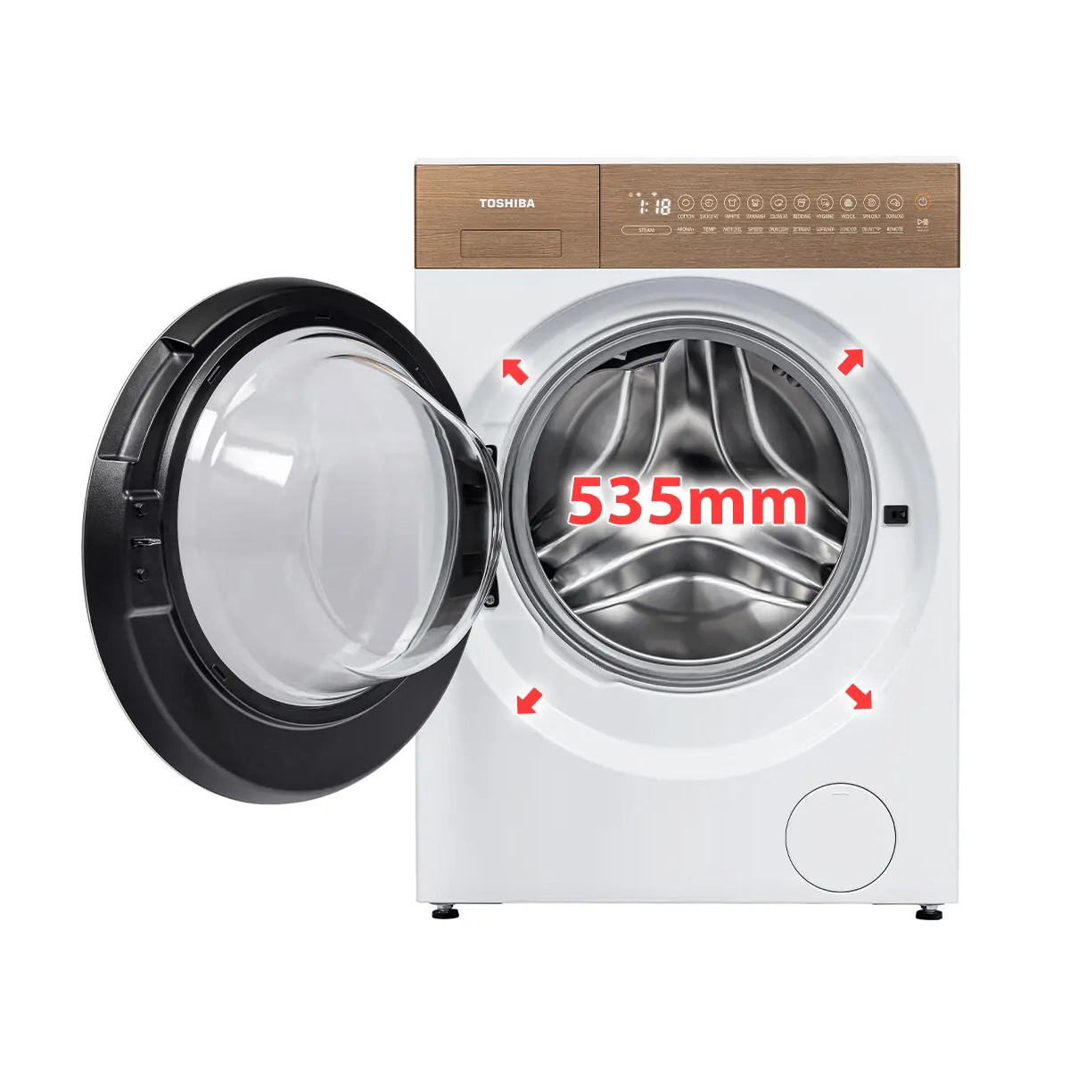 Máy giặt Toshiba Inverter 10.5kg TW-T37BZP115MWV(WT)