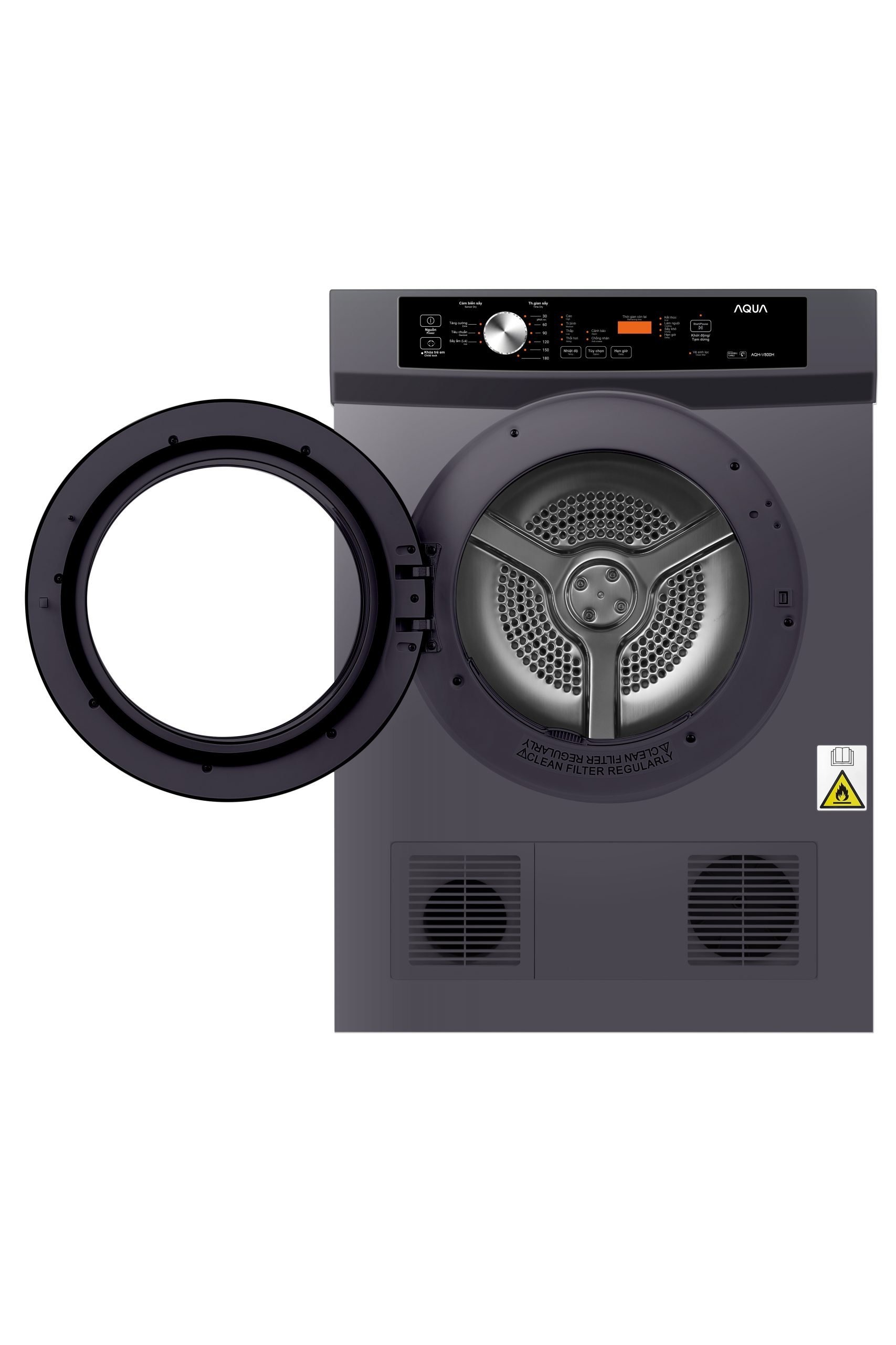 Máy sấy thông hơi 8kg Aqua AQH-V800H.SS