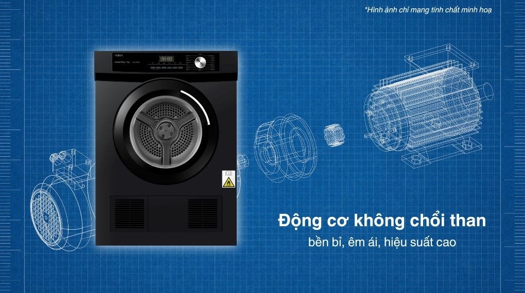 Máy sấy thông hơi Aqua 9kg AQH-V901K.PS