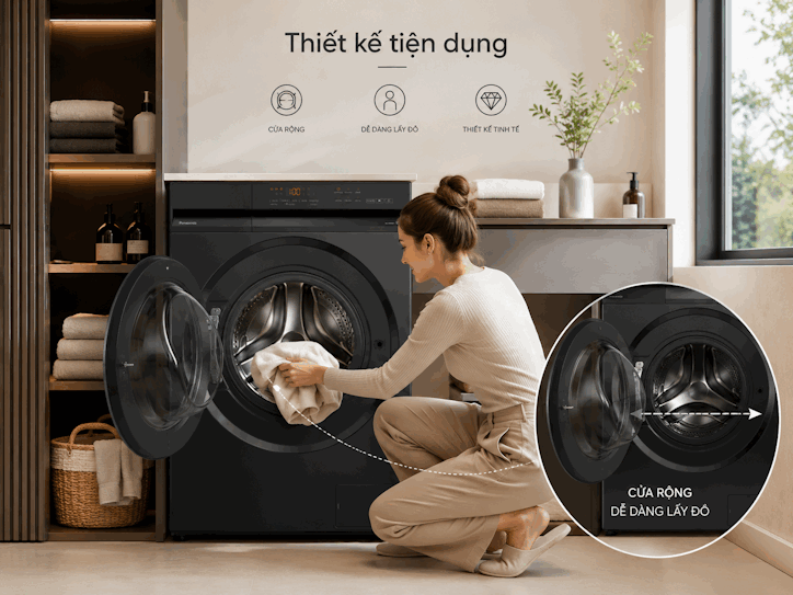 Máy giặt Panasonic Inverter 10kg NA-20VDW1BVT