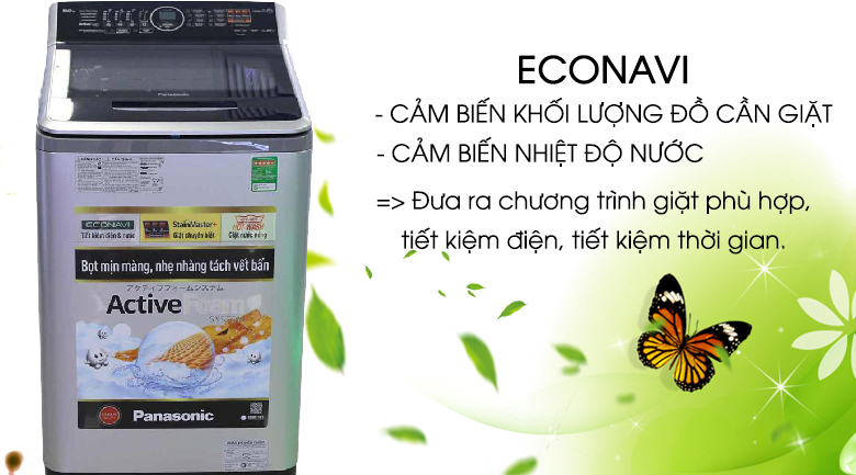 Cảm biến Econavi - Máy giặt 10 kg Panasonic NA-FS10V7LRV Cảm biến Econavi - Máy giặt 10 kg Panasonic NA-FS10V7LRV