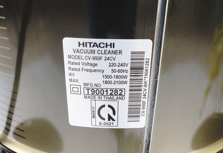 Máy hút bụi Hitachi CV-950F công suất 2000W