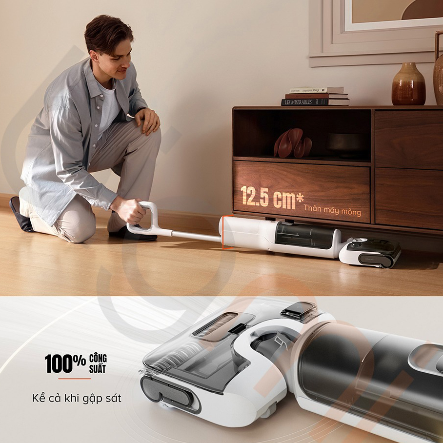 Máy hút bụi lau nhà Roborock F25 RT, lực hút 20.000Pa